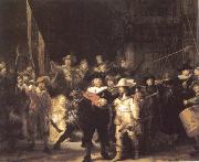 REMBRANDT Harmenszoon van Rijn The Company of Frans Banning Cocq and Willem van Ruytenburch also Known as the Night Watch oil painting reproduction